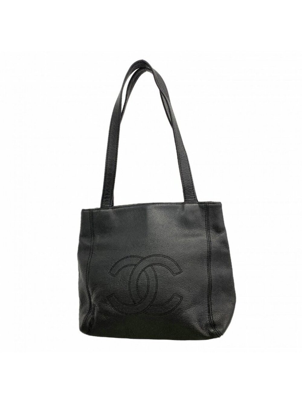 Chanel Tote Caviar Leather Black Gold